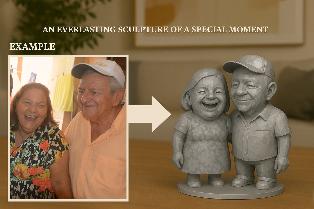 Custom 3D Sculpture Based on Photo
