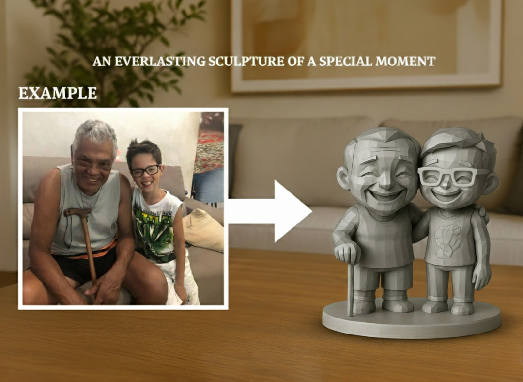 Custom 3D Sculpture Based on Photo